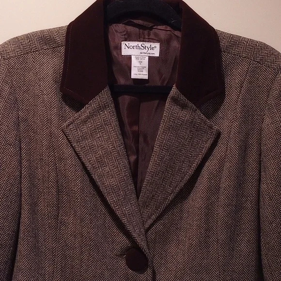 NorthStyle Herringbone Tweed Riding Jacket - Picture 2 of 5
